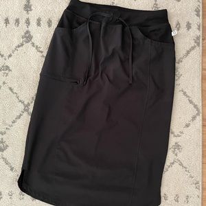 Black scrub skirt
